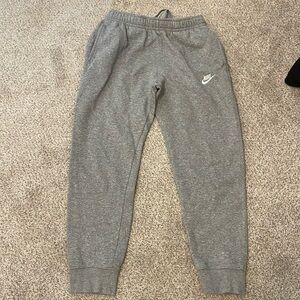 Nike gray sweatpants.